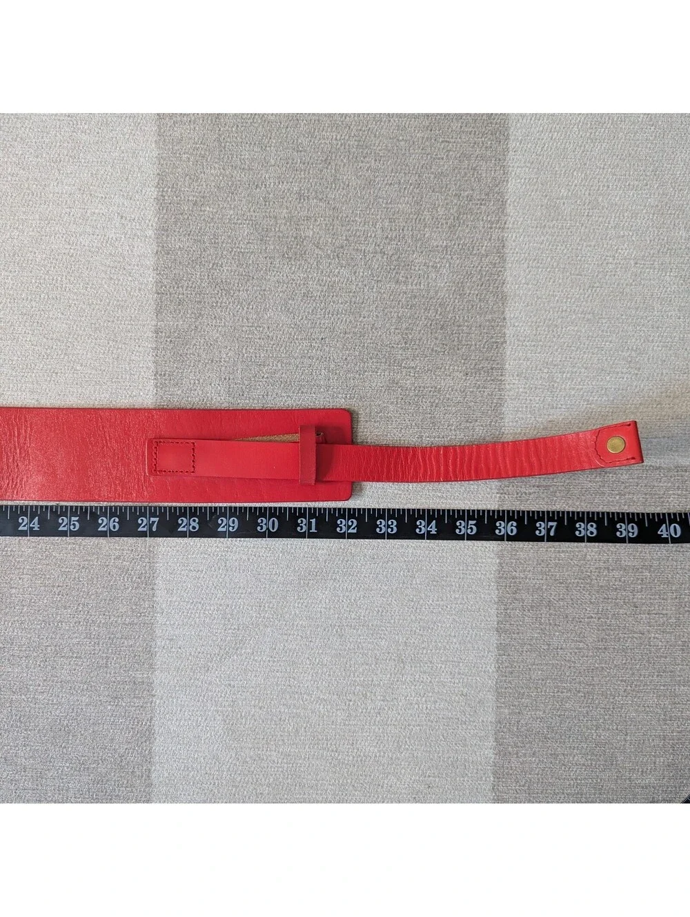 Vintage 00s Gap wide red leather statement belt